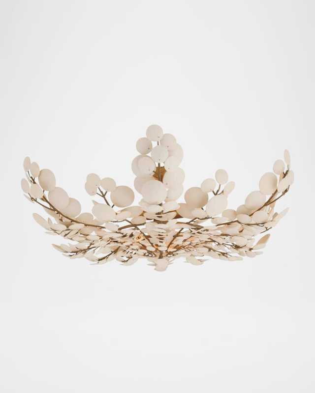 Bilal 38" 3-Light Coconut Shell Flush Mount